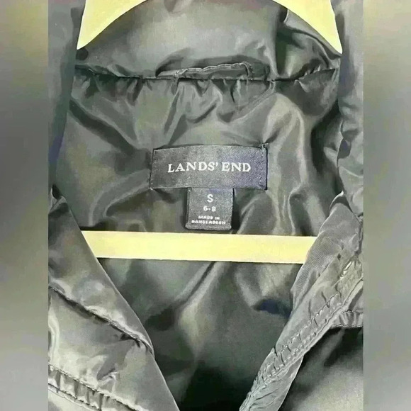 Lands End Warm Cozy Puffer Vest Down Feather Dark Navy Women’s Size Small 6-8 - Picture 13 of 15
